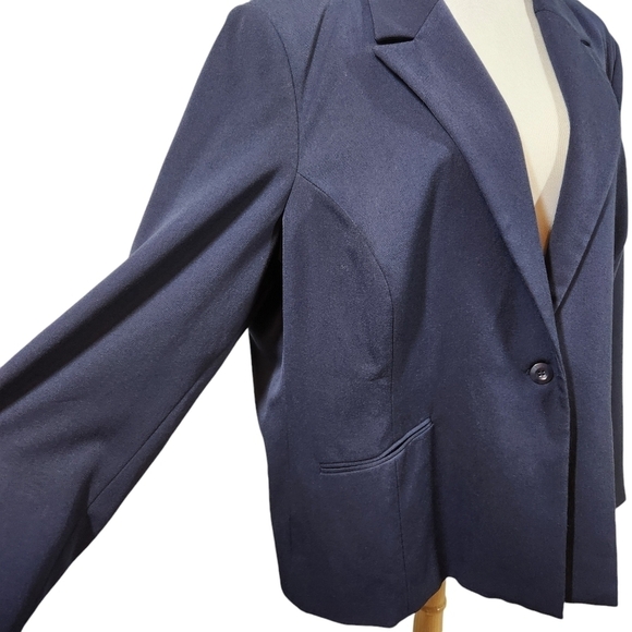 LabelBe Blue Blazer Plus Size 24 - Picture 4 of 11